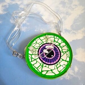 Kreepsville 666 Eyeball Bag In Green, Altered*** Eyeball Bag Punk Bag